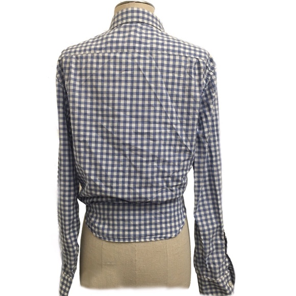 Chemise Homme Club Monaco Bleu à Carreaux - Taille M, Coupe Slim, Coton, Occasion Très Bon état